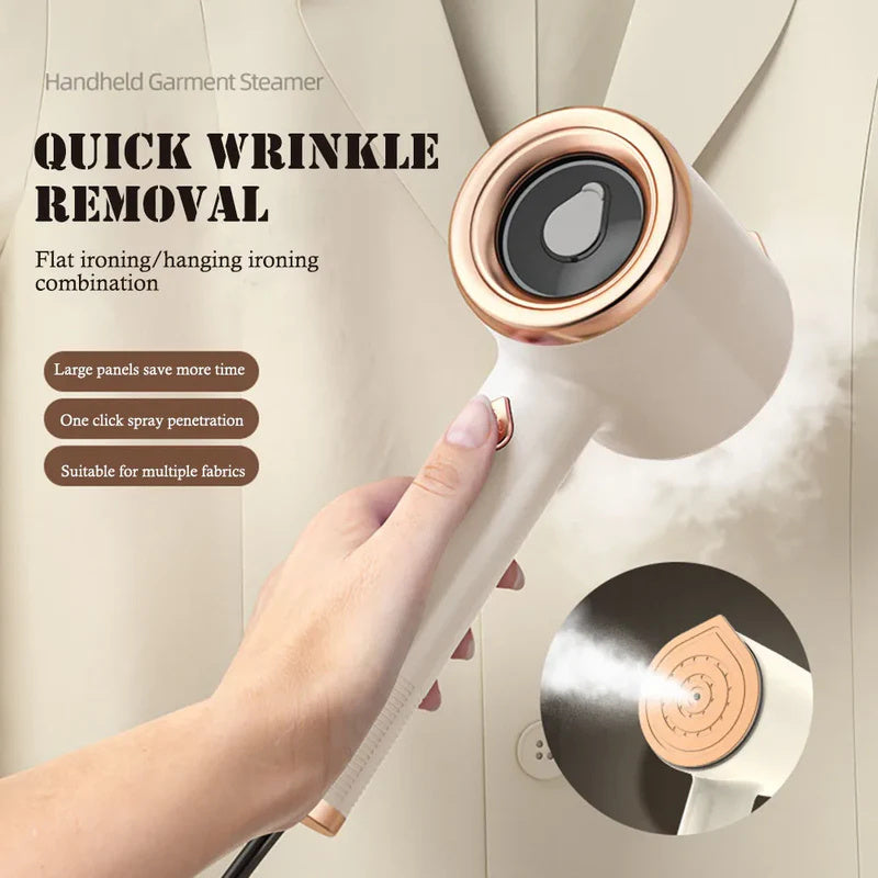 Mini Portable Handheld Garment Steamer | Fabric Steam Iron for Clothes & Travel | Fast Heating, 50ml Tank, US Plug